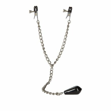Зажимы на грудь с цепью и подвесом Weighted Nipple Clamps 