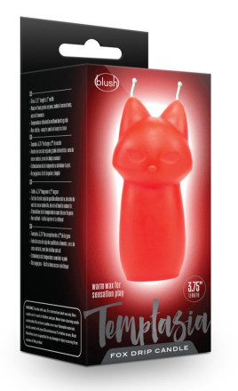 Красная БДСМ-свеча в форме злой кошки Fox Drip Candle 