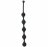 Чёрная анальная цепочка SEE YOU FIVE BEADS ANAL - 28,1 см. 