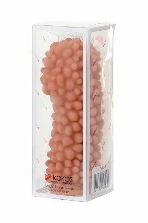 Телесная реалистичная насадка KOKOS Extreme Sleeve 08 с дополнительной стимуляцией - 12,7 см. 