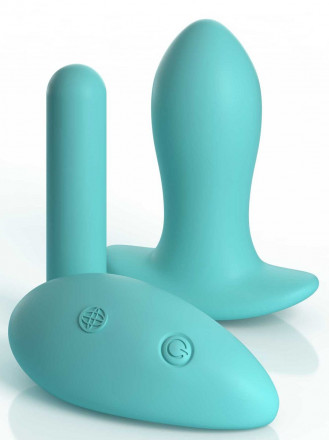 Белые трусики Remote Bow-Tie G-String S-M-L с вибрацией и анальным стимулятором 