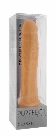 Телесный вибратор-реалистик PURRFECT SILICONE CLASSIC 8.5INCH - 21,5 см. 