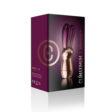 Фиолетовый клиторальный зайчик Climaximum Bella - 10 см. 