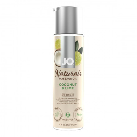 Массажное масло с ароматом кокоса и лайма JO Naturals Coconut &amp; Lime - 120 мл. 