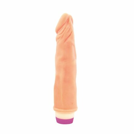 Вибратор Realistic Cock Vibe телесного цвета - 21 см. 