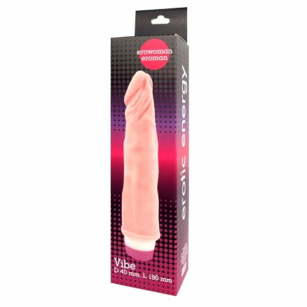 Вибратор Realistic Cock Vibe телесного цвета - 21 см. 