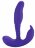 Фиолетовый стимулятор простаты Anal Pleasure Dual Vibrating Prostate Stimulator - 13,5 см. 