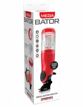 Автоматический мастурбатор-ротик с подсветкой Mega-Bator Mouth 
