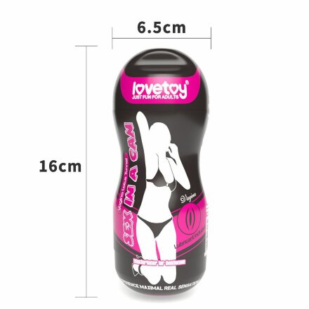 Телесный мастурбатор-вагина Sex In A Can Vagina Lotus Tunnel 