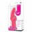 Розовый вибратор со стимулятором клитора MATES FANTASY RECHARGE VIBRATOR - 17 см. 