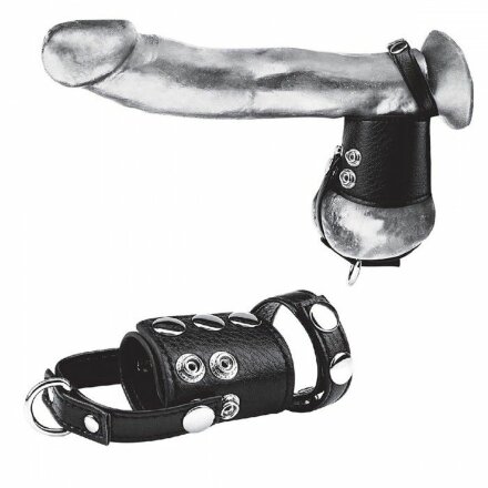 Кольцо на член и мошонку Cock Ring With 2&quot; Ball Stretcher And Optional Weight Ring 