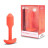 Оранжевая вибропробка для ношения B-vibe Snug Plug 1 - 10 см. 