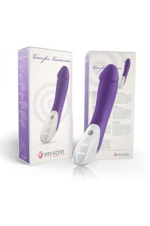 Фиолетовый вибратор Mystim Terrific Truman - 27 см. 