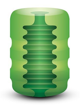 Зеленый портативный мастурбатор Zolo Original Pocket Stroker 