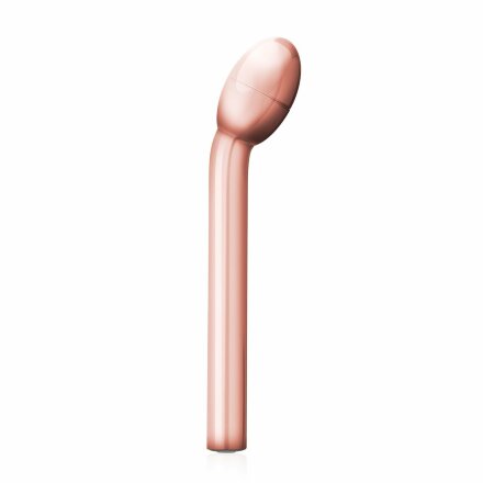 Золотистый вибратор для G-стимуляции Rosy Gold G-spot Vibrator - 22 см. 