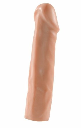 Телесная насадка-удлинитель Extension sleeve - 17 см. 