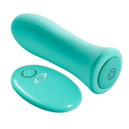 Зеленая вибропуля с пультом ДУ Pro Sensual Bullet Vibrator 