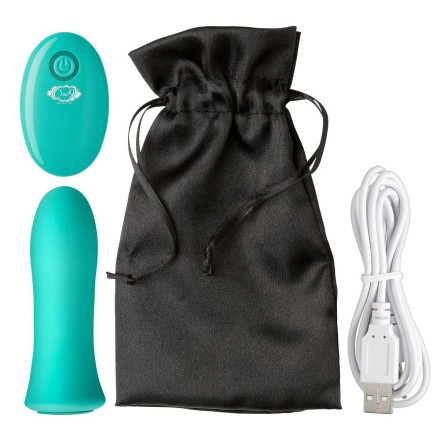 Зеленая вибропуля с пультом ДУ Pro Sensual Bullet Vibrator 