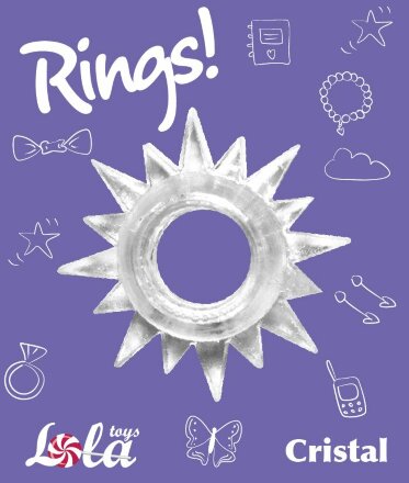 Прозрачное эрекционное кольцо Rings Cristal 