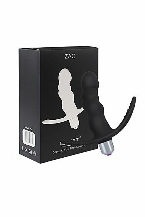Черный стимулятор простаты Levett Zac 