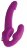 Ярко-розовый безремневой вибрострапон Evoke Vibrating Strapless Silicone Strap-on Dildo 