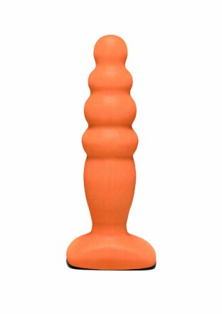 Телесный анальный стимулятор Small Bubble Plug - 11 см. 