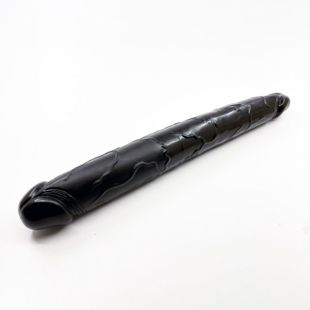 Черный двухсторонний фаллоимитатор Exxxtreme Double Head Dong - 41,3 см. 