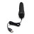 Черный вибратор-реалистик 7  Realistic Vibrator - 20 см. 