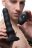 Черный вибратор с волнообразным движением Silicone Vibrating &amp; Squirming Plug with Remote Control - 19,5 см. 