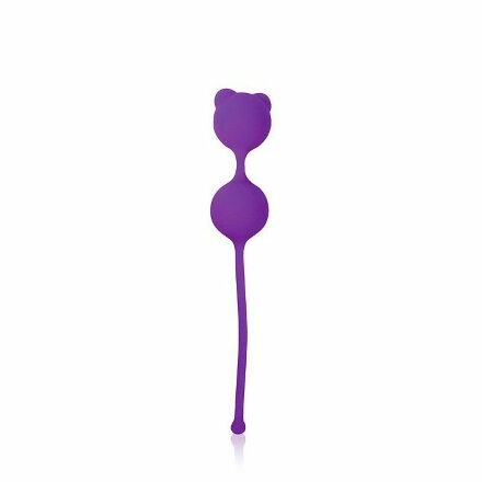 Фиолетовые вагинальные шарики с ушками Cosmo 