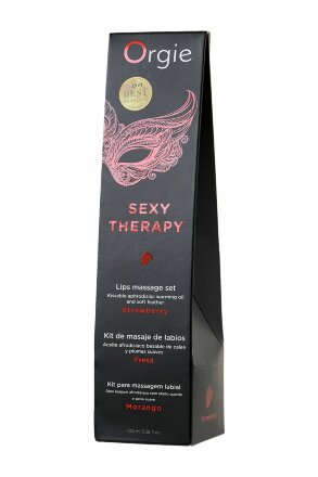 Массажное масло Orgie Lips Massage со вкусом клубники - 100 мл. 