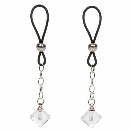 Прозрачные кристаллики-подвески на соски Non-Piercing Nipple Jewelry Crystal Gem 