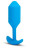Голубая вибропробка для ношения B-vibe Snug Plug 3 - 12,4 см. 
