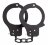 Чёрные наручники из листового металла BONDX METAL CUFFS BLACK 