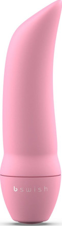 Розовая вибропуля Bmine Basic Curve - 7,6 см. 