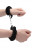 Пушистые чёрные наручники OUCH! Black 