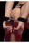 Пушистые чёрные наручники OUCH! Black 