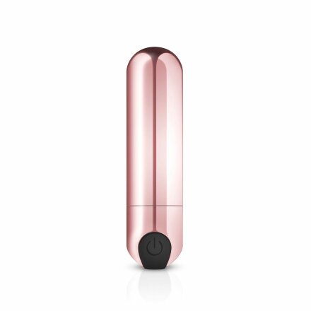 Золотистая вибропуля Rosy Gold Bullet Vibrator - 7,5 см. 