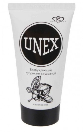 Возбуждающий лубрикант с гуараной на водной основе Unex - 50 мл. 