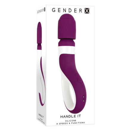 Фиолетовый вибростимулятор Handle It 