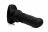 Черный фрикционный вибратор Silicone Vibrating &amp; Thrusting Plug with Remote Control - 17,1 см. 