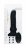 Черный фрикционный вибратор Silicone Vibrating &amp; Thrusting Plug with Remote Control - 17,1 см. 