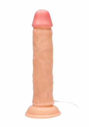 Телесный вибратор-реалистик Vibrating Realistic Cock 9&quot; - 23,5 см. 