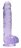 Фиолетовый фаллоимитатор Realrock Crystal Clear 6 inch - 17 см. 