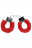Пушистые красные наручники OUCH! Red 