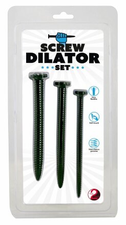 Набор из 3 винтовых уретральных плагов Screw Dilator 
