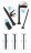 Набор из 3 винтовых уретральных плагов Screw Dilator 