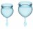 Набор голубых менструальных чаш Feel good Menstrual Cup 