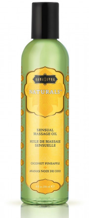 Массажное масло Naturals Coconut Pineapple с ароматом кокоса и ананаса - 236 мл. 