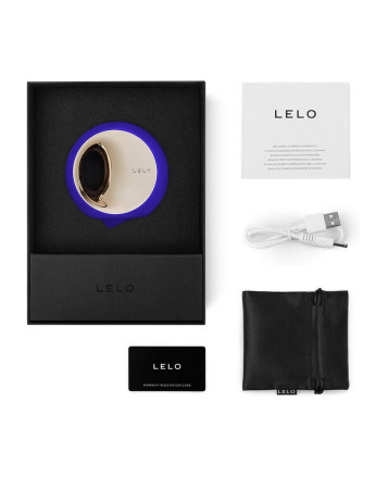Синий клиторальный стимулятор Lelo Ora 3 